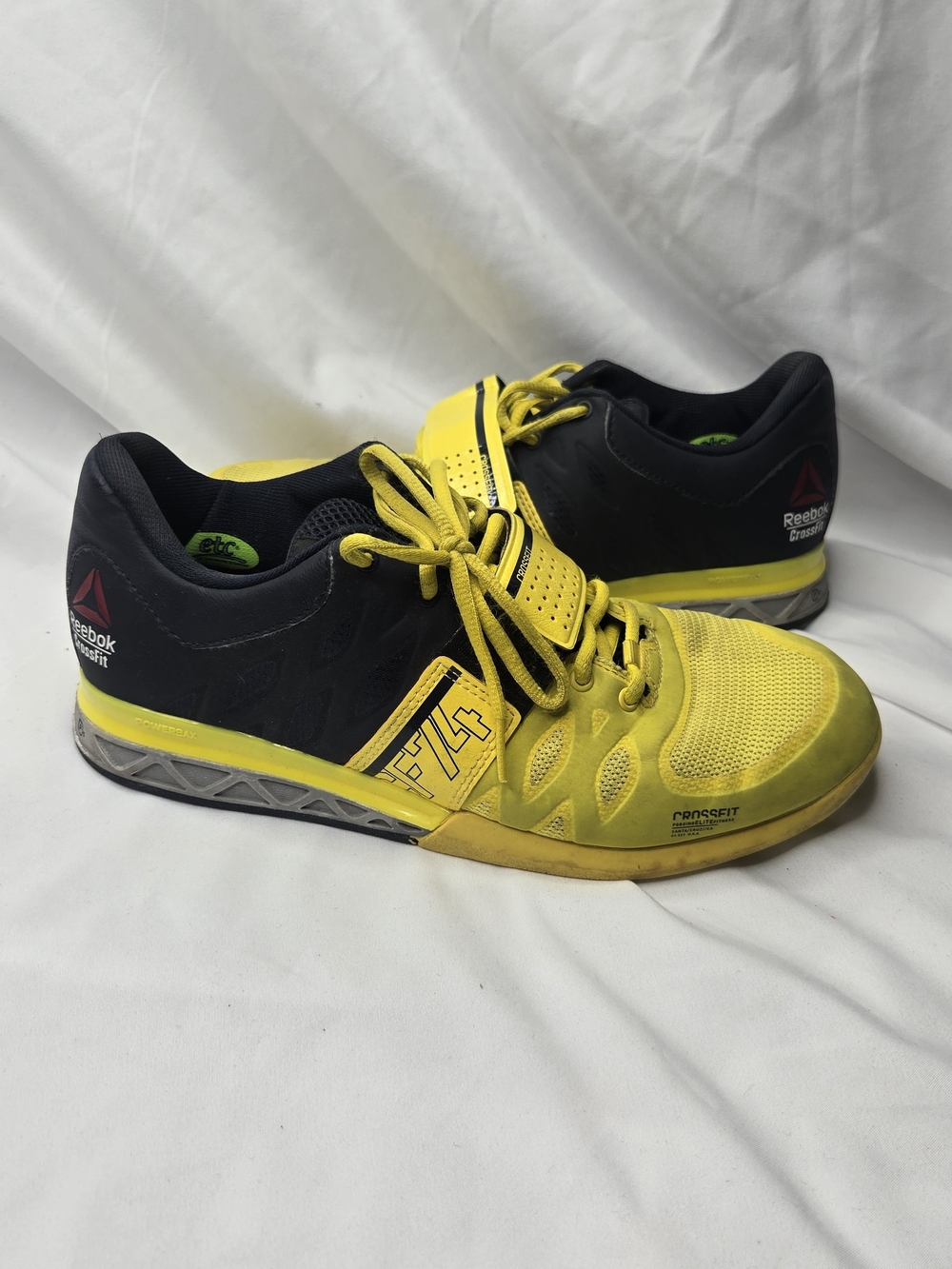 Reebok CrossFit Lifter 2.0 Women’s 9.5 Yellow Black Weightlifting Shoes CrossFit